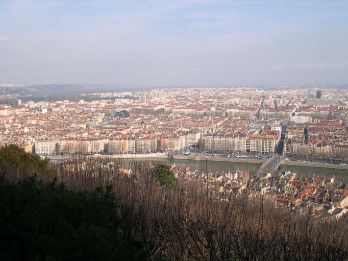  vue générale depuis Fourvière, en direction du Nord